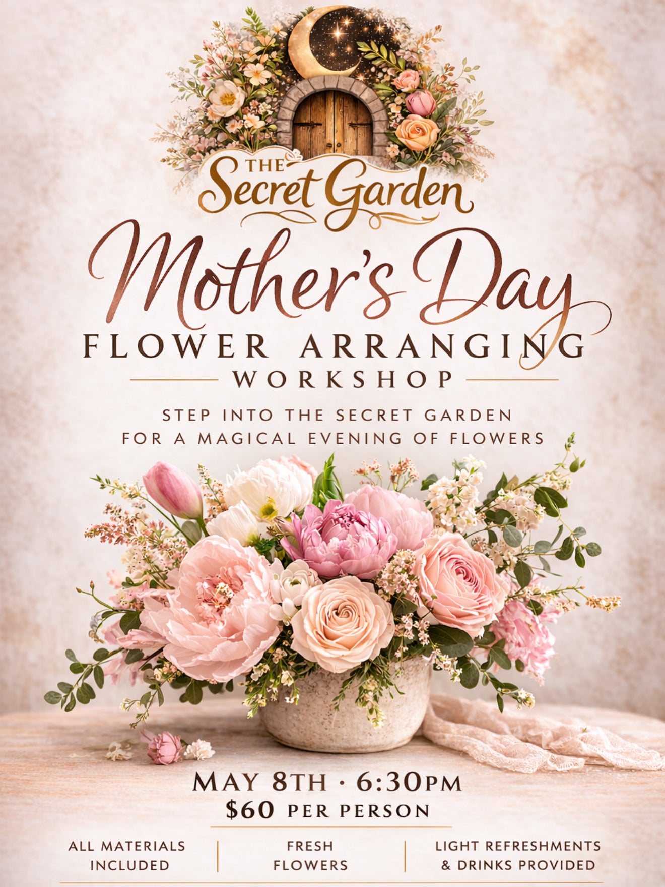 Mother’s Day Flower Arranging workshop